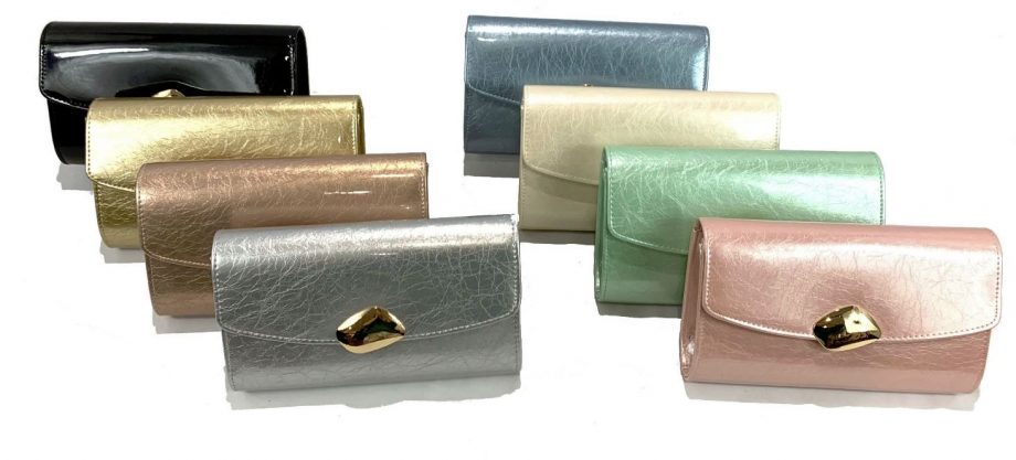 bolso de fiesta cierre dorado